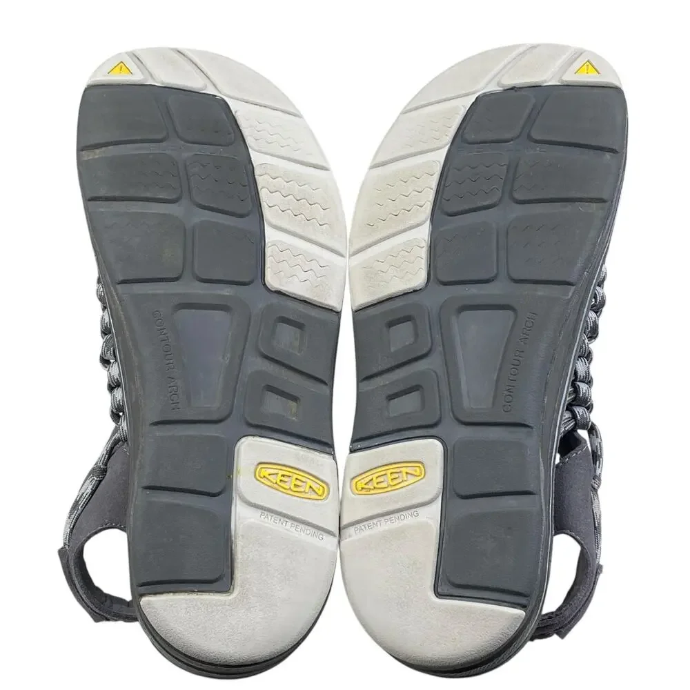 Keen Mens Uneek Grey Trail Hiking Sandal Size US 10